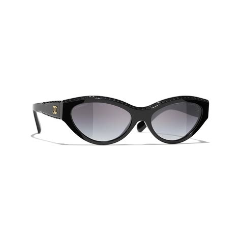 CHANEL Sunglasses: Cat Eye Sunglasses, acetate & strass — 